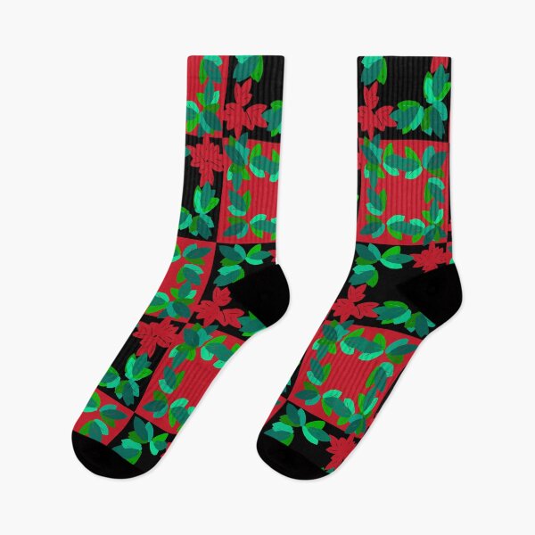 Item preview, Red Green Christmas Checkers Hand Drawn designed and sold by Victoria Rose.