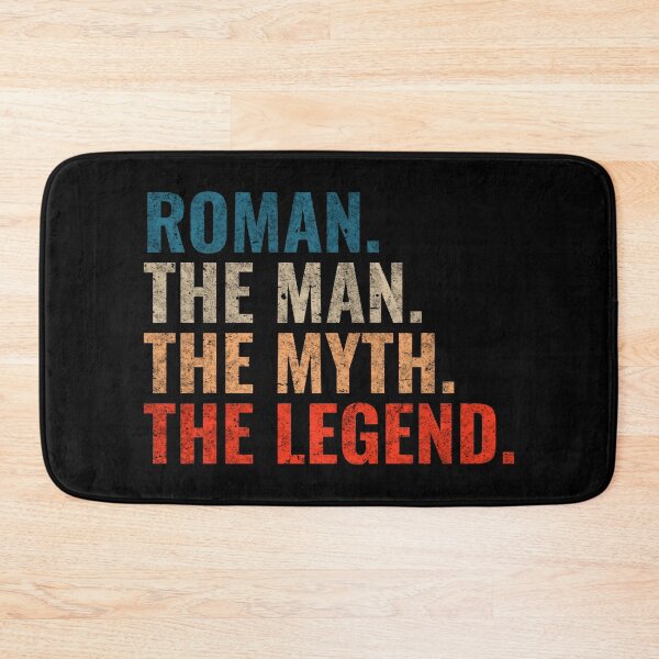 Item preview, Roman The Man The Myth The Legend Roman Name Retro 70s distress designed and sold by Teelogic.