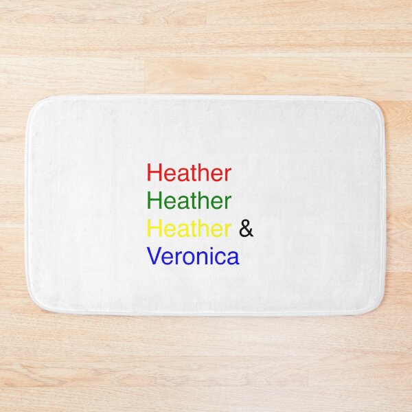 Item preview, Heathers Names (Helvetica colour) designed and sold by BarnabusTheBarmy.