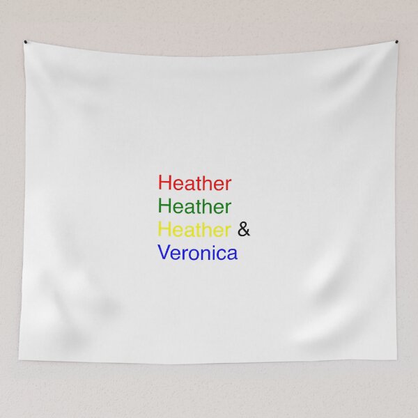 Item preview, Heathers Names (Helvetica colour) designed and sold by BarnabusTheBarmy.