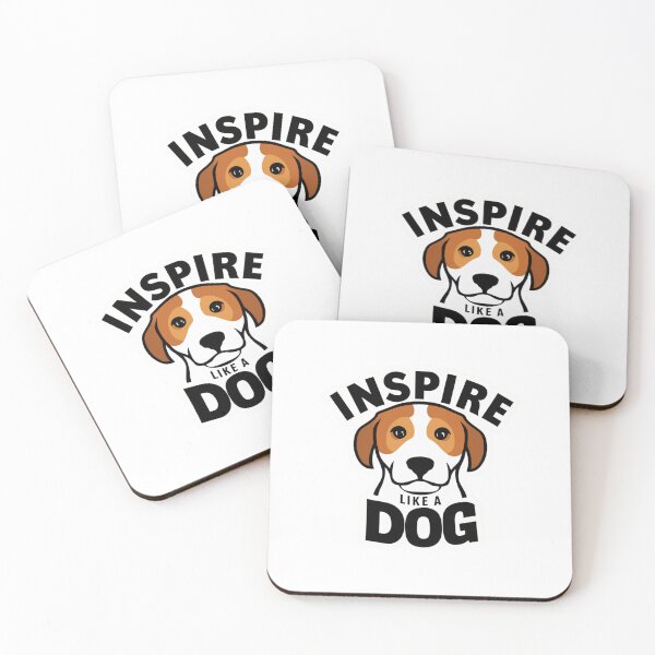 Item preview, Inspire Like a Dog - Motivational Pet Illustration designed and sold by UA-t-shirts.