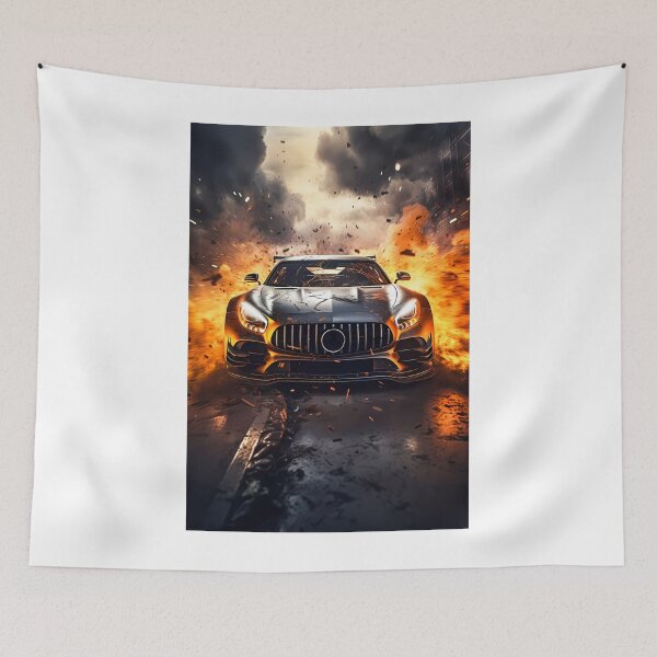 Item preview, Race Beast Unleashed In Fire - Mercedes AMG GT designed and sold by RevUpDesign.