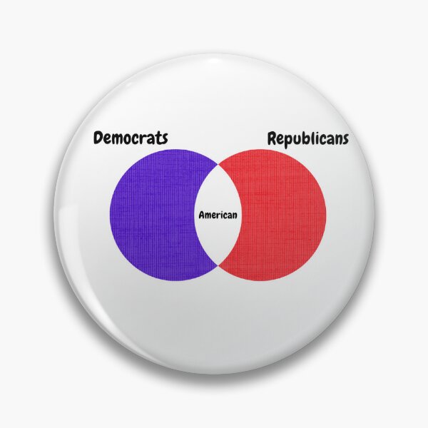 Item preview, Democrat & Republican Venn Diagram Commonalities designed and sold by AubreyLoftus1.