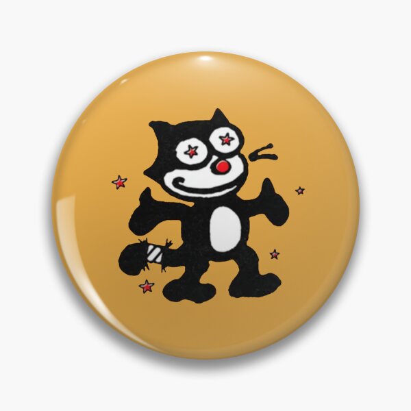 Item preview, Wallows Cartoon Cat Black and White with Red Stars designed and sold by aestheticqueen.
