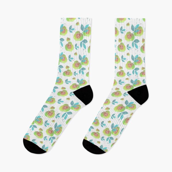 Item preview, Watercolor flower, Green-turquoise Rose designed and sold by Alex  Blud.