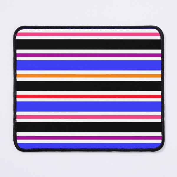 Item preview, Blue Black Colorful Stripes Pattern designed and sold by PatternTitan.
