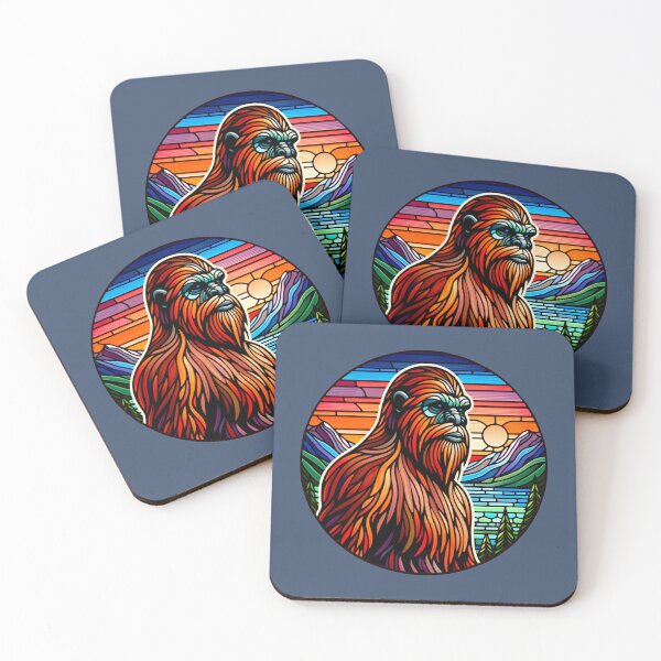 Item preview, Stained glass Sasquatch designed and sold by Catherine Harrison.