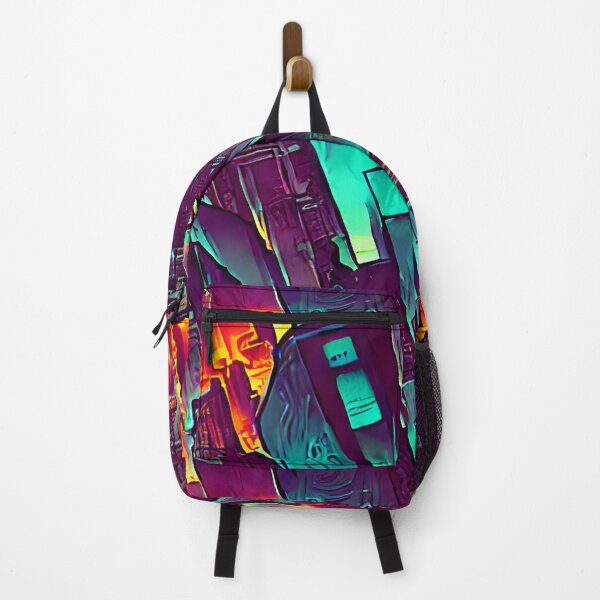 Item preview, Cyberpunk City Skyline - Seamless Pattern designed and sold by Chubuter.