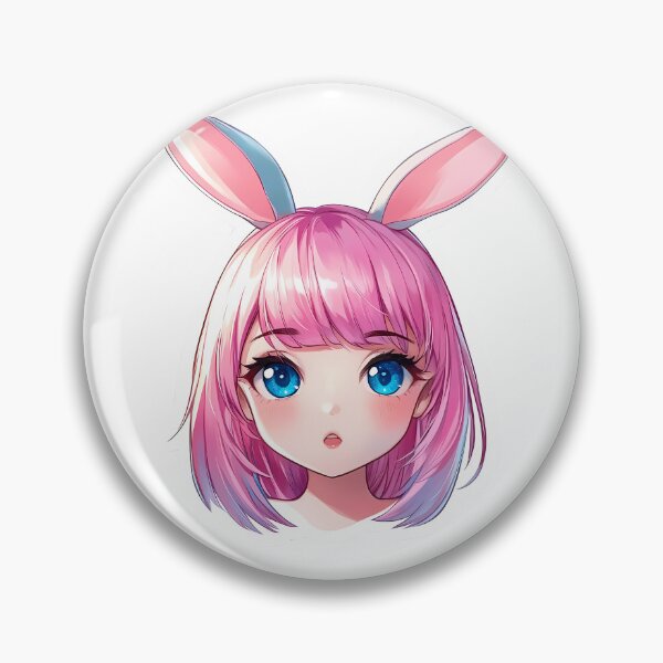 Item preview, Pink long ears cartoon designed and sold by Creet-Design.