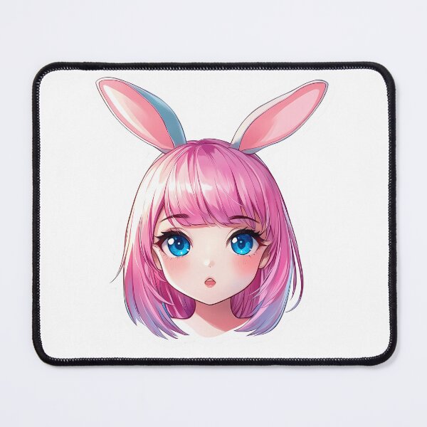 Item preview, Pink long ears cartoon designed and sold by Creet-Design.