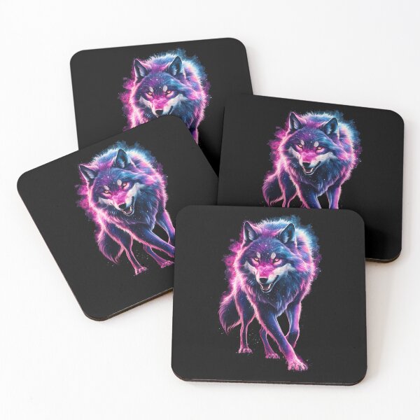 Item preview, The Wolf -  Shine And Bite designed and sold by Funny Vintage Stickers And T-Shirts.