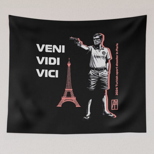 Item preview, 2024 - Turkish sport shooter in Paris - TURKEY - SPORT - 2 designed and sold by ArtProjectShop.