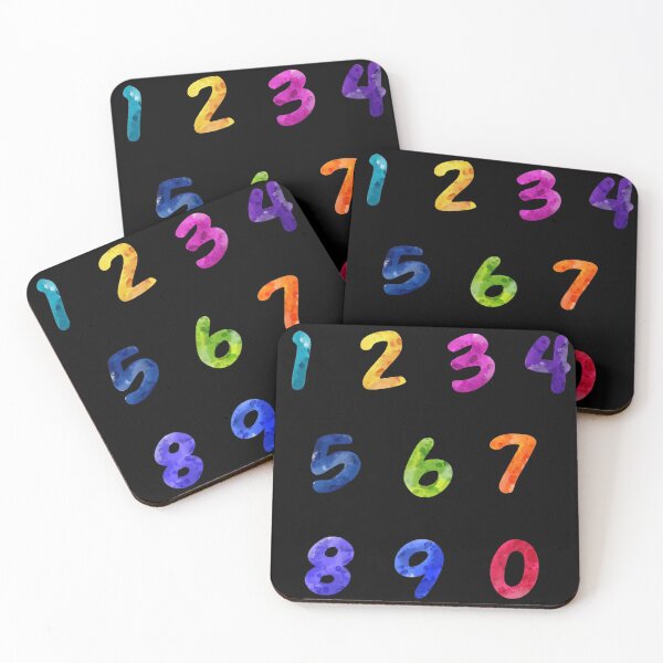 Item preview, Colorful font, Numbers sticker pack designed and sold by Numbers-Art.