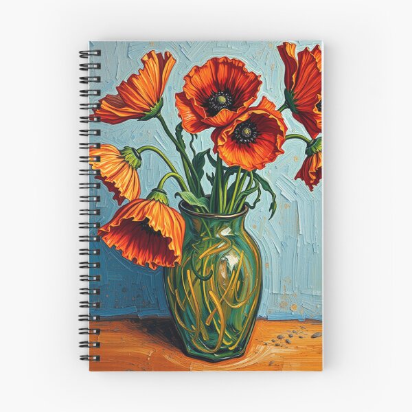 Item preview, Vase with Red Poppies designed and sold by ArtsyTeegee.