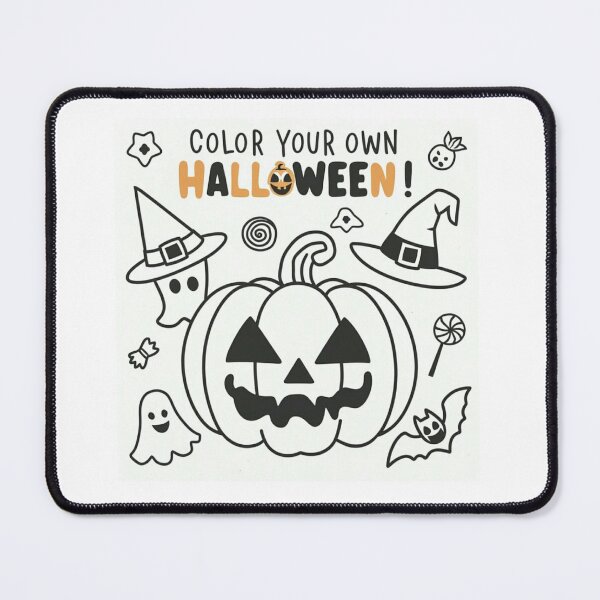 Item preview, Color your own Halloween - white Halloween colouring book   designed and sold by Sha1726.