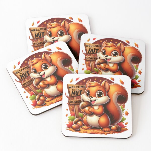 Item preview, Cute Sqirrel,Welcome to The Nuthouse,Fall,Autumn designed and sold by deniz kaya.