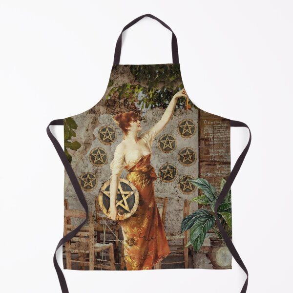 Item preview, Nine Pentacles Tarot Abundance Sacred Art designed and sold by SoulscapeStudio.