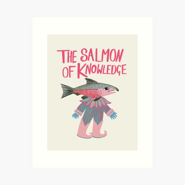 Item preview, Salmon of Knowledge - Wicker Man Fan Art. Celebrate English folklore with this whimsical t-shirt design, illustrated by artist Jemma Jamie Skidmore  designed and sold by Jemma Jamie Skidmore.