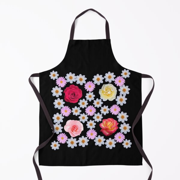 Item preview, Roses Marguerite Daisies Dahlia Red Pink White Yellow Floral Mandala Shapes Mania designed and sold by Shapes-Mania.