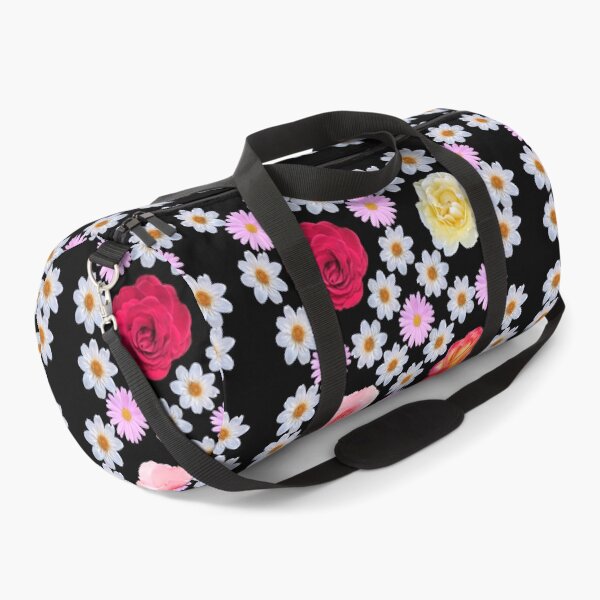 Item preview, Roses Marguerite Daisies Dahlia Red Pink White Yellow Floral Mandala Shapes Mania designed and sold by Shapes-Mania.