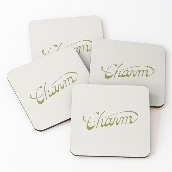 Item preview, Charm Green Swirl Cursive Lettering Embossed Design designed and sold by aestheticqueen.