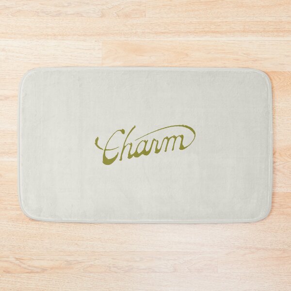 Item preview, Charm Green Swirl Cursive Lettering Embossed Design designed and sold by aestheticqueen.
