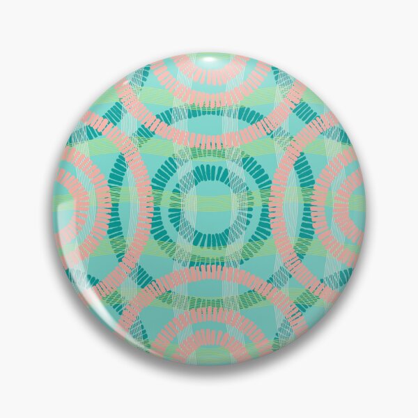 Item preview, Abstract Circles on Water, Turquoise-pink version designed and sold by Alex  Blud.