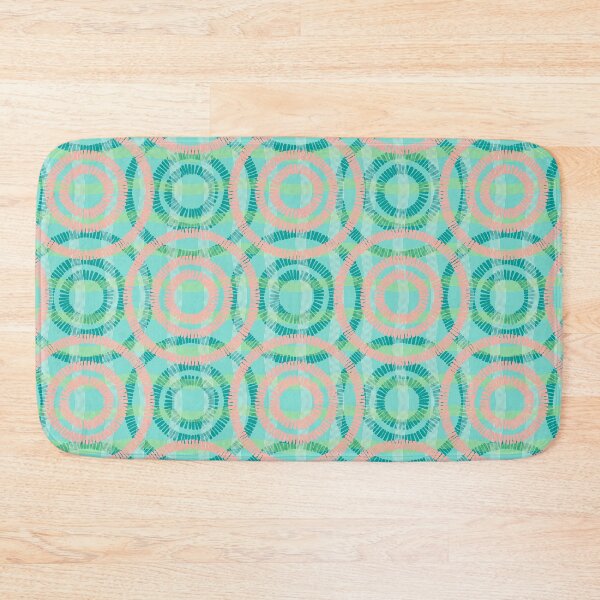 Item preview, Abstract Circles on Water, Turquoise-pink version designed and sold by Alex  Blud.