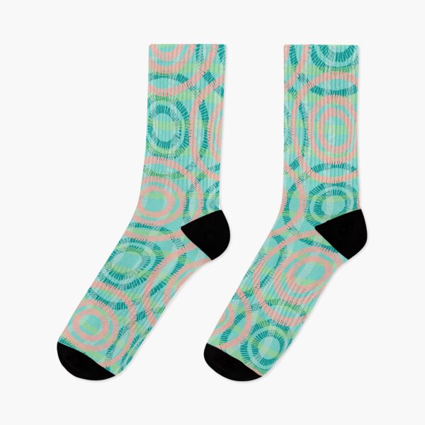 Item preview, Abstract Circles on Water, Turquoise-pink version designed and sold by Alex  Blud.