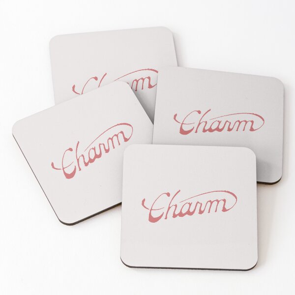 Item preview, Charm Red Swirl Cursive Lettering Embossed Design designed and sold by aestheticqueen.