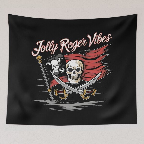 Item preview, Pirate Jolly Roger Skulls -"Swashbucklers of the High Seas: Pirate Legends" designed and sold by stickercuffs.