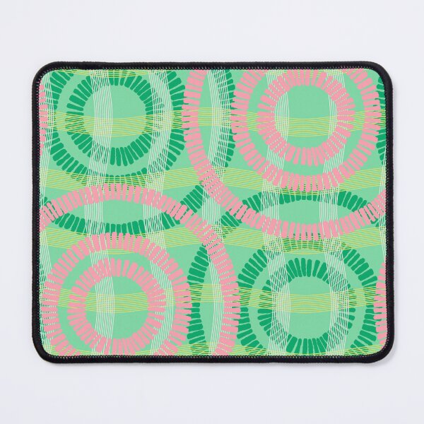 Item preview, Abstract Circles on Water, Green and pink version designed and sold by Alex Blud.