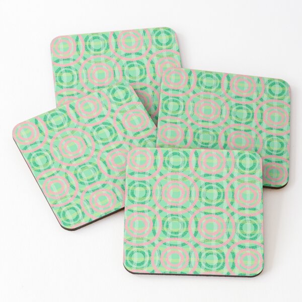 Item preview, Abstract Circles on Water, Green and pink version designed and sold by Alex  Blud.