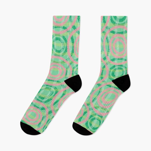 Item preview, Abstract Circles on Water, Green and pink version designed and sold by Alex  Blud.