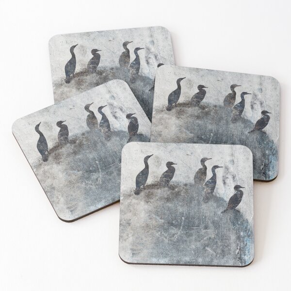 Item preview, Cormorants on Rock - Art from Urban Decay designed and sold by Hadrianwild.