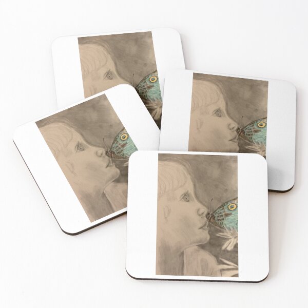 Item preview, Child and butterfly portrait designed and sold by Jacinta hunt.