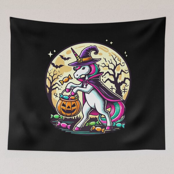 Item preview, Funny Unicorn Witch Loves Sweets designed and sold by LuminOrb.