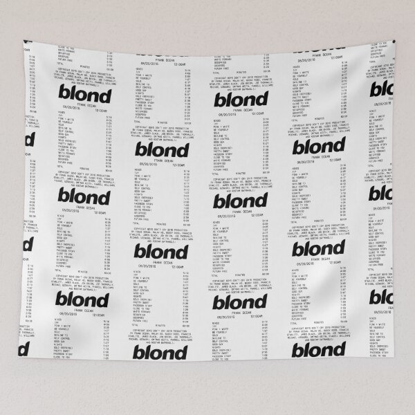 Item preview, Frank Ocean Blond Tracklist designed and sold by DiamondMi1187.
