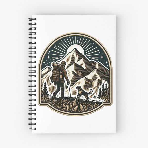 Item preview, Hiker, accompanied by a loyal dog designed and sold by VisualHut.