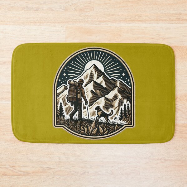 Item preview, Hiker, accompanied by a loyal dog designed and sold by VisualHut.