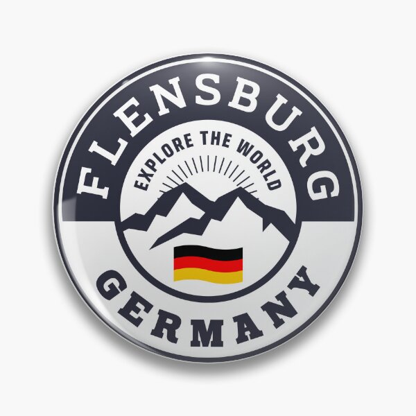 Item preview, Flensburg Germany Black and White Crest designed and sold by World Designs.