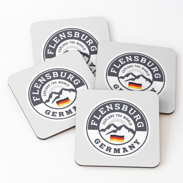 Item preview, Flensburg Germany Black and White Crest designed and sold by World Designs.