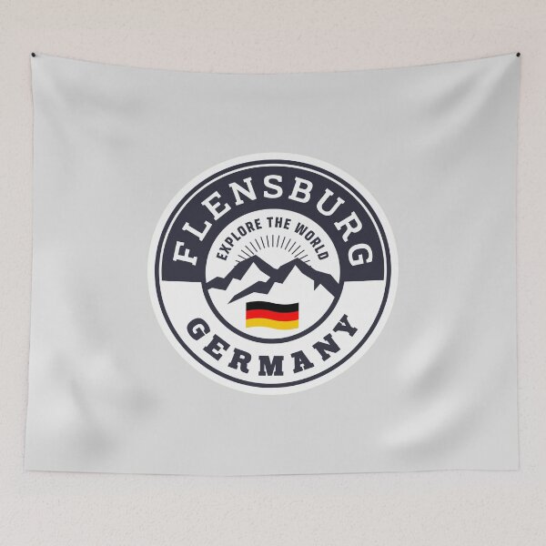 Item preview, Flensburg Germany Black and White Crest designed and sold by World Designs.