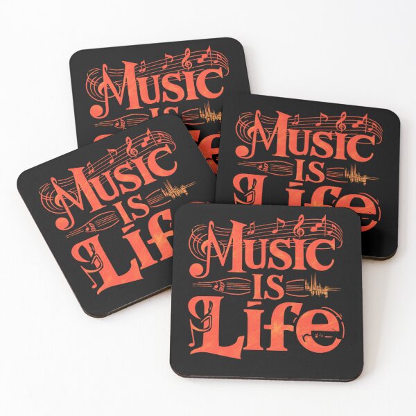 Item preview, MUSIC IS LIFE cool music lover musician design designed and sold by Jt41.