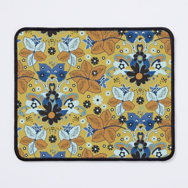 Item preview, Retro Boho Flowers, Yellow Version designed and sold by Alex Blud.