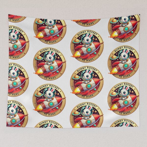 Item preview, Bunny Rocket to Mars designed and sold by WildVista.
