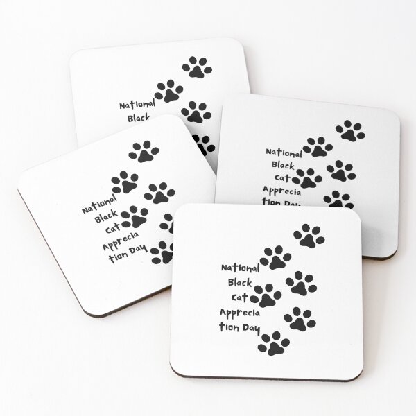 Item preview, National Black Cat Appreciation Day  designed and sold by vechone.