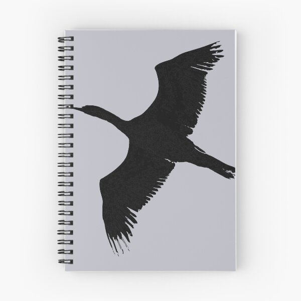 Item preview, Cormorant In Flight Black Silhouette designed and sold by taiche.