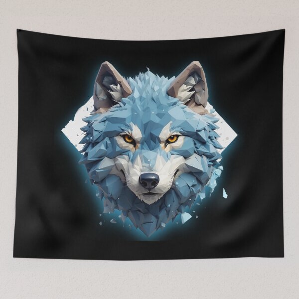 Item preview, Winter Wolf / Polygon Art -  designed and sold by PolygonPinnacle.