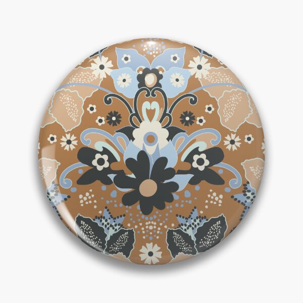 Item preview, Retro Boho Flowers, Beige version designed and sold by Alex  Blud.